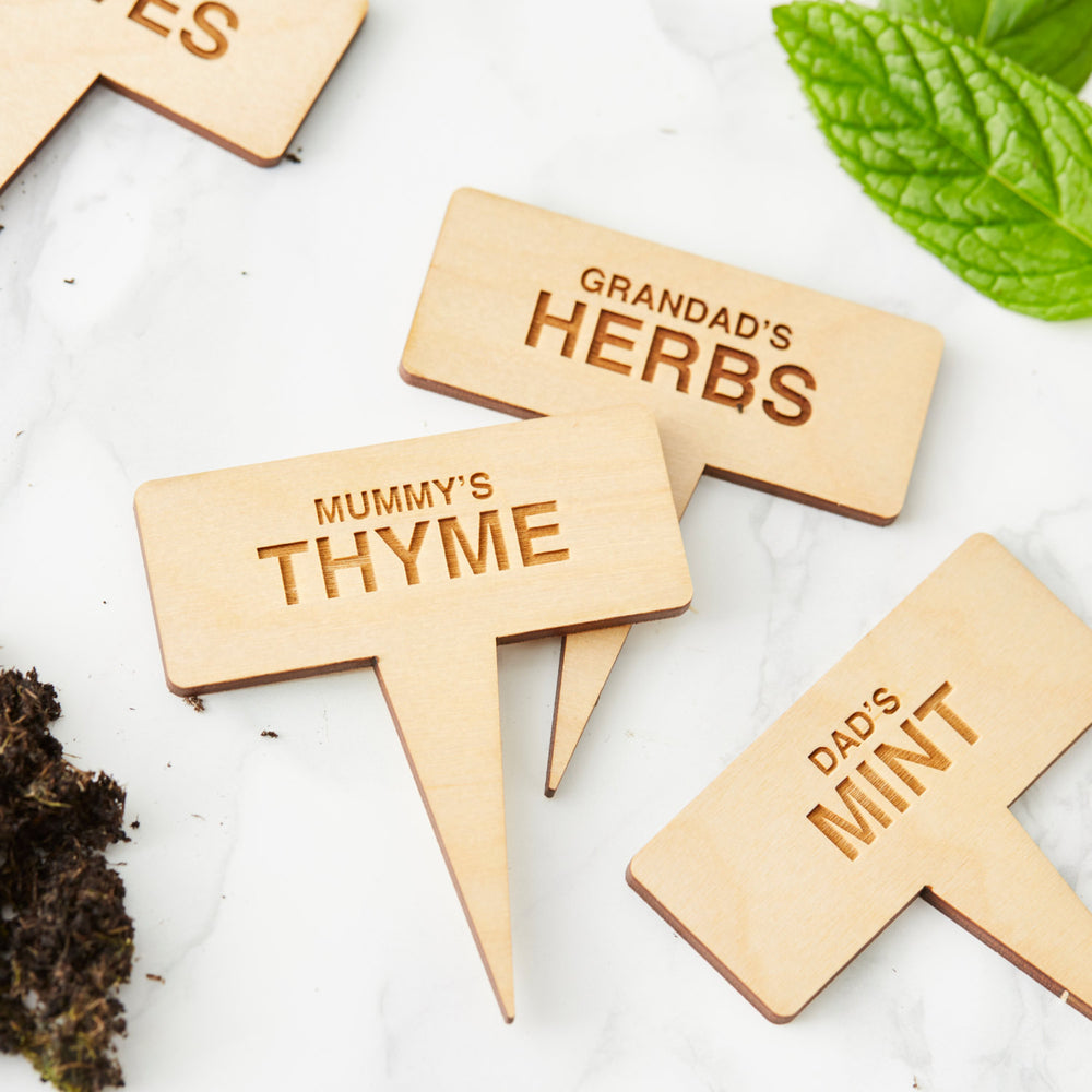 Personalised Family Plant Markers