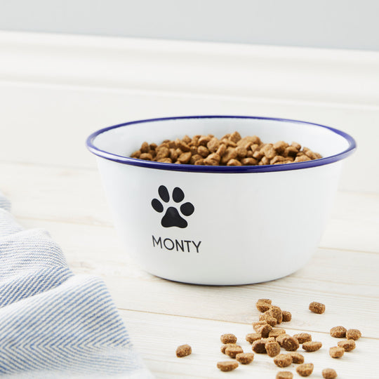 Personalised Enamel Dog Bowl