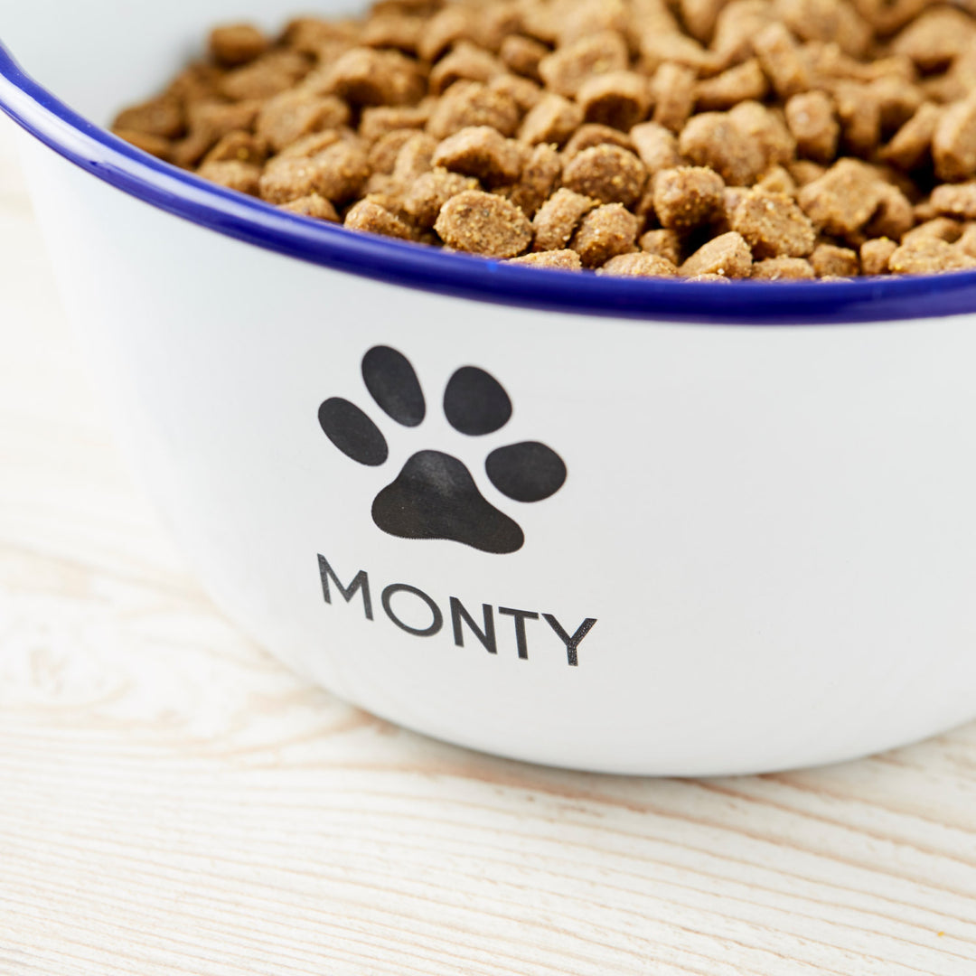 Personalised Enamel Dog Bowl