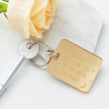 Personalised To The Moon And Back Keyring