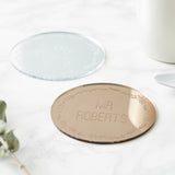 Personalised Wedding Wreath Drink Coaster