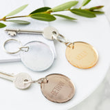 Personalised Mirrored Keyring