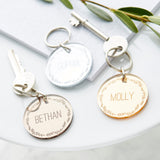 Personalised Mirrored Keyring