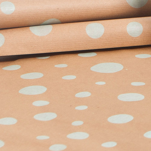 Recycled Mint Dotty Gift Wrap Set