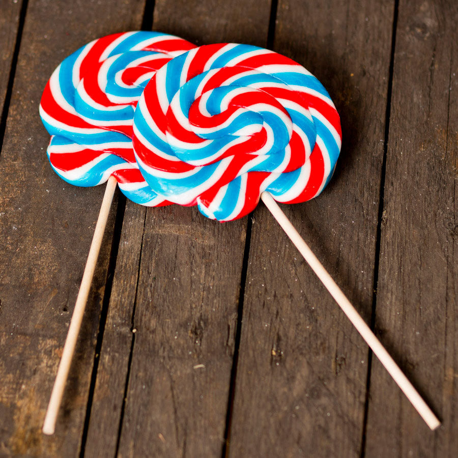 Giant British Swirly Lollipops