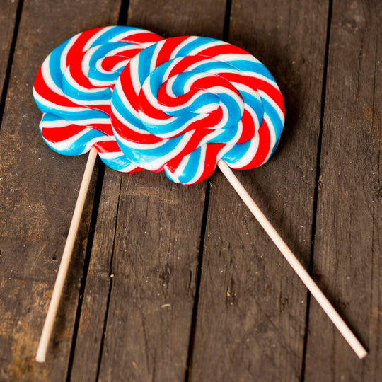 Giant British Swirly Lollipops