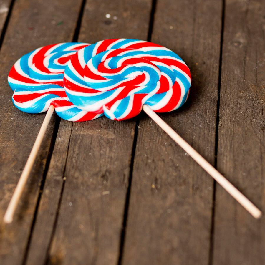Giant British Swirly Lollipops