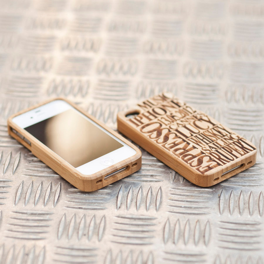 Personalised Wooden Cover For iPhone