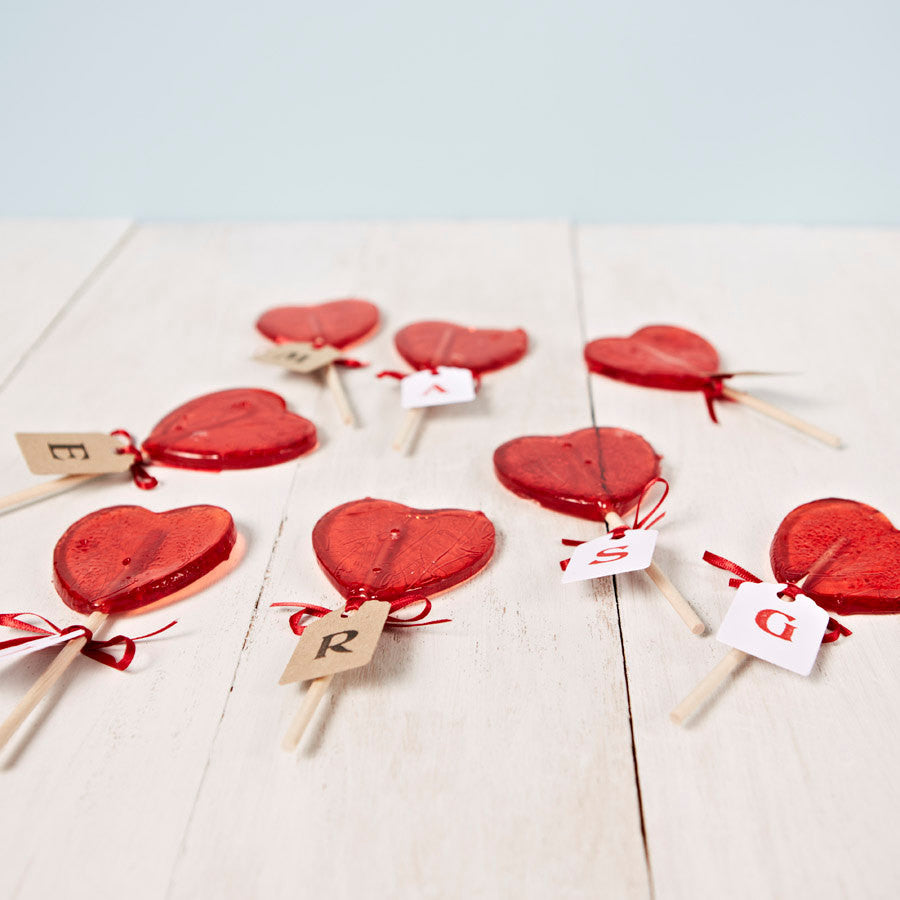 Personalised Heart Shaped Lollipop