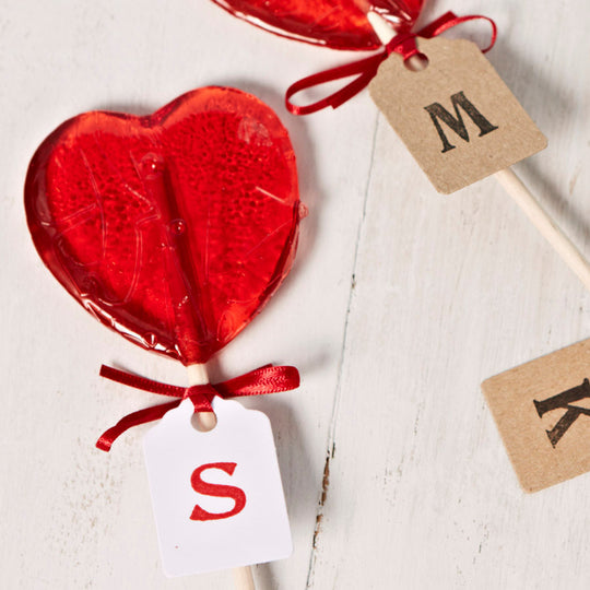 Personalised Heart Shaped Lollipop