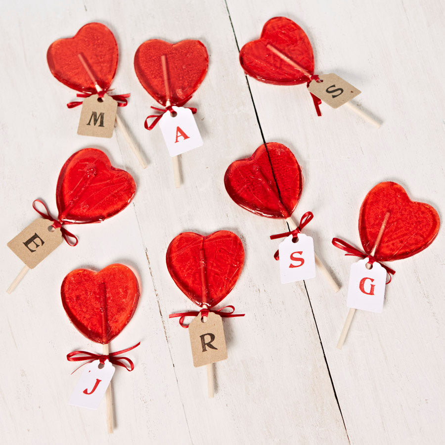Personalised Heart Shaped Lollipop