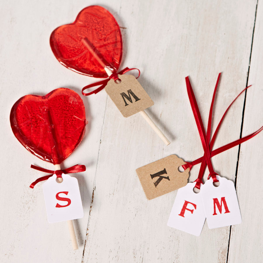 Personalised Heart Shaped Lollipop