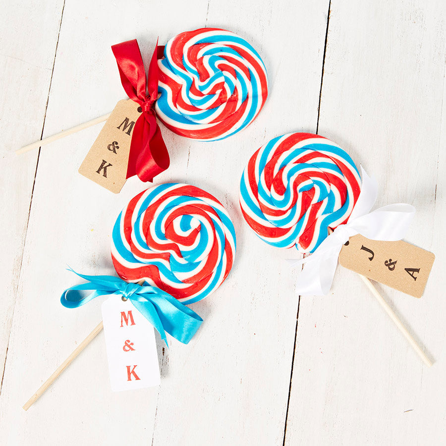 Personalised British Swirly British Lollipop