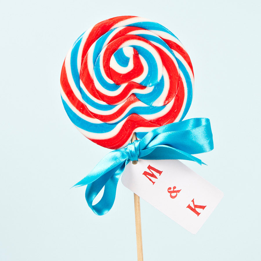 Personalised British Swirly British Lollipop
