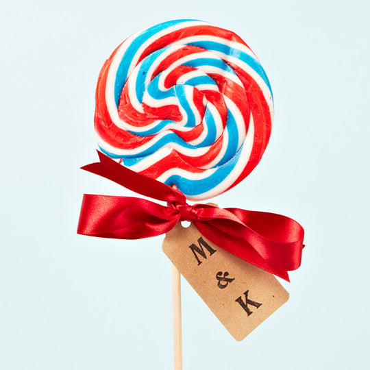 Personalised British Swirly British Lollipop