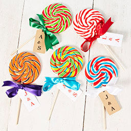 Personalised British Swirly British Lollipop