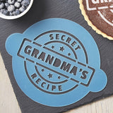 Personalised Secret Recipe Cake Stencil