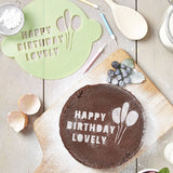 Personalised Happy Birthday Cake Stencil