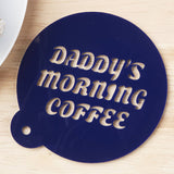 Personalised Fathers Day Coffee Stencil