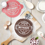 Personalised 'Baked By' Cake Stencil