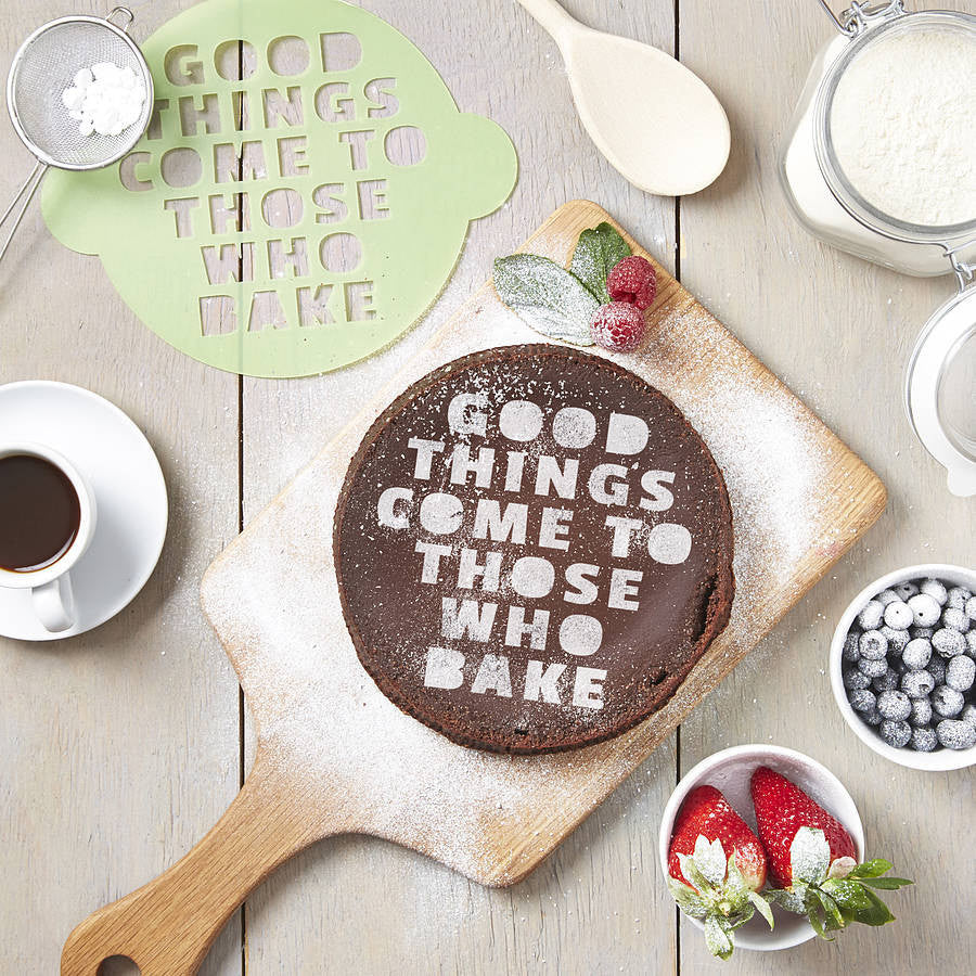 Personalised Quote Cake Stencil