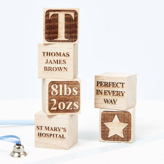 Personalised Baby Keepsake Building Block