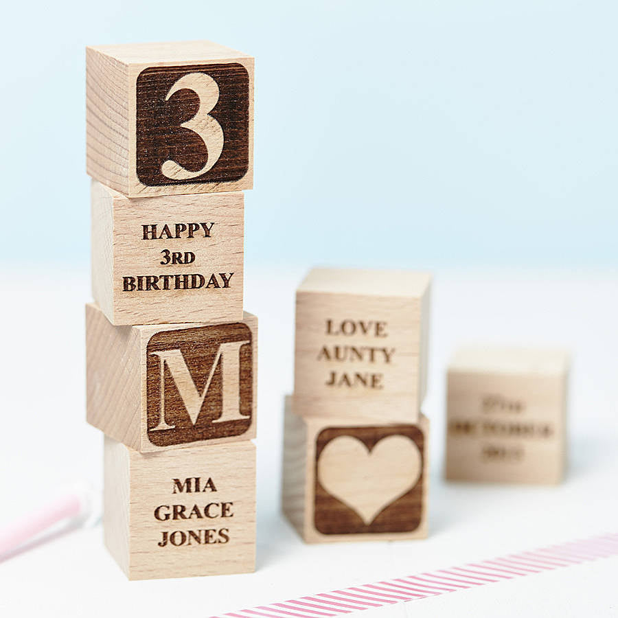 Personalised Birthday Building Block