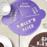 Personalised Slice Size Cake Stencil