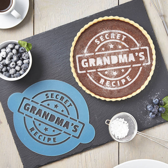 Personalised Secret Recipe Cake Stencil