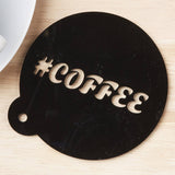 Personalised Hashtag Coffee Stencil