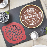 Personalised 'Baked By' Cake Stencil