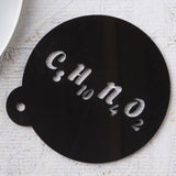 Caffeine Chemical Symbol Coffee Stencil
