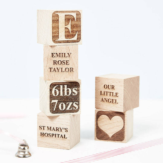 Personalised Baby Keepsake Building Block