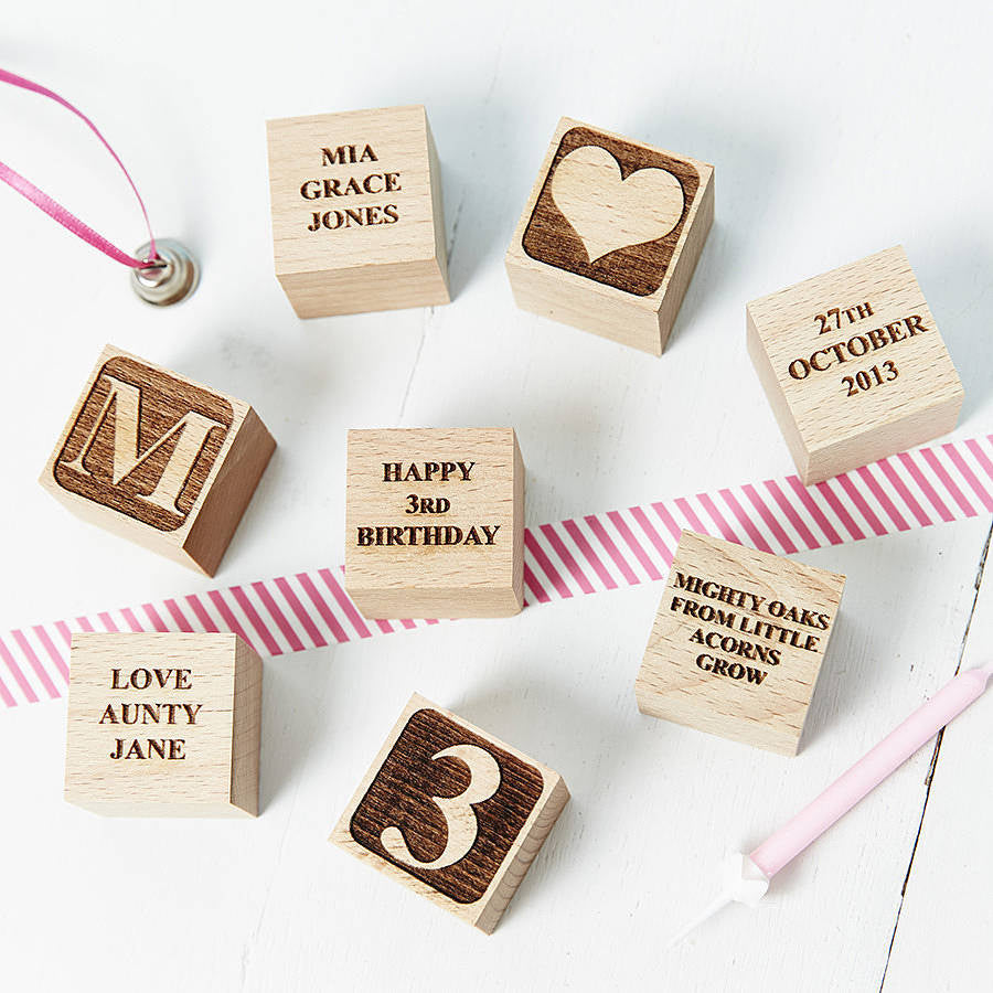 Personalised hotsell building blocks