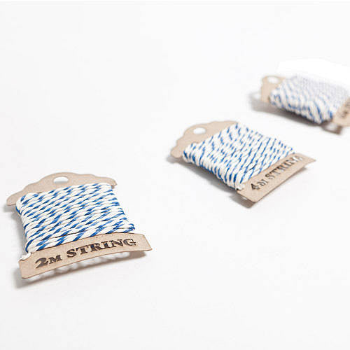 Navy Baker's Twine Lasercut Bobbin