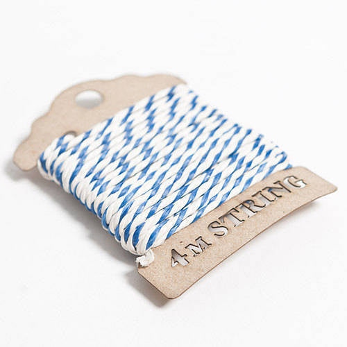 Navy Baker's Twine Lasercut Bobbin