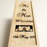 Mr & Mrs Personalised Bottle Box