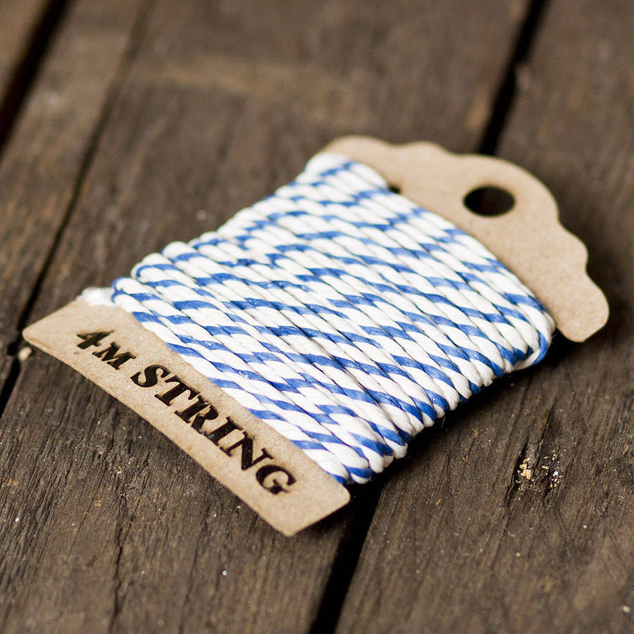 Navy Baker's Twine Lasercut Bobbin