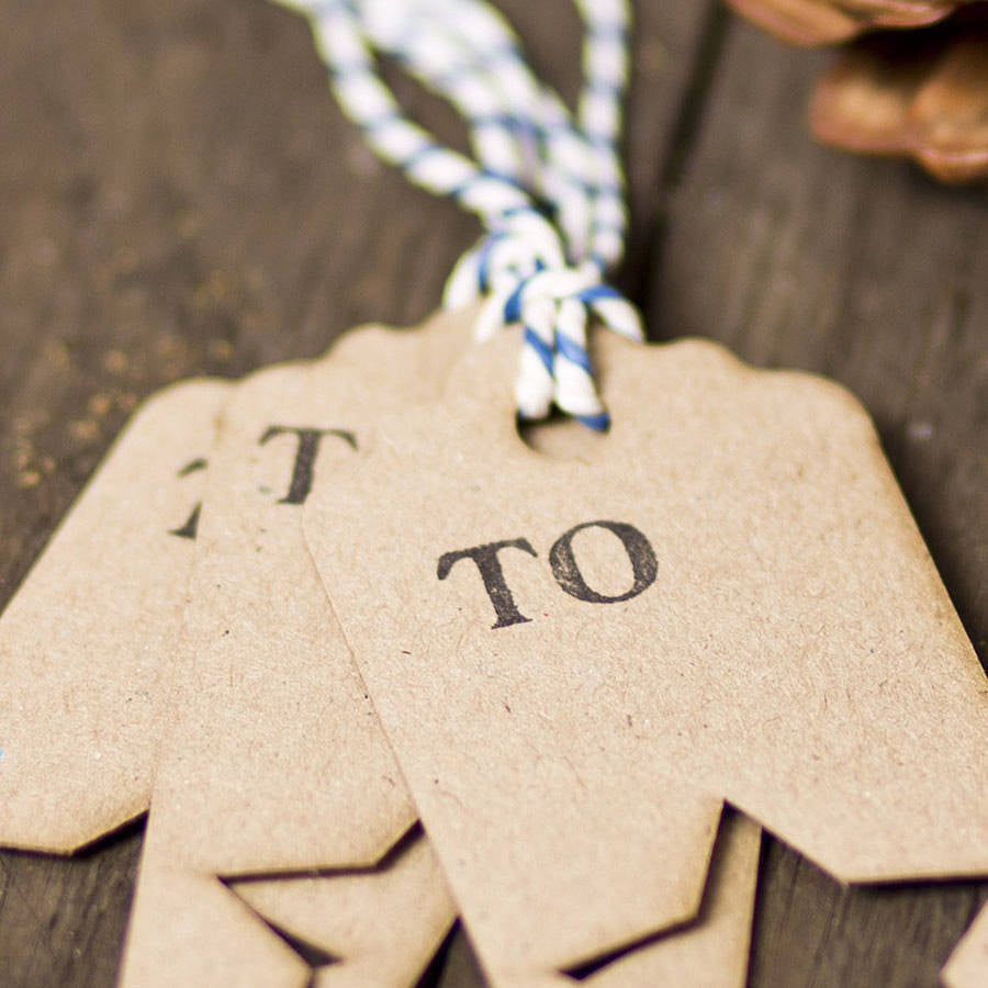 Rustic Lasercut Star Gift Tags