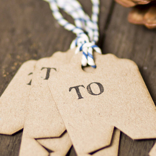 Rustic Lasercut Star Gift Tags