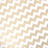 Gold Chevron White Christmas Wrapping Paper