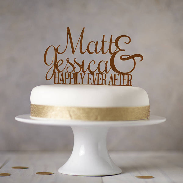 Personalised Ever After Cake Topper