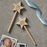 Personalised Baby Keepsake Star Wand