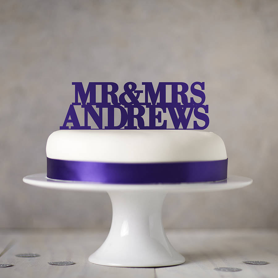 Personalised Wedding Cake Topper