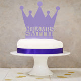 Personalised Crown Wedding Cake Topper