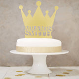 Personalised Crown Wedding Cake Topper