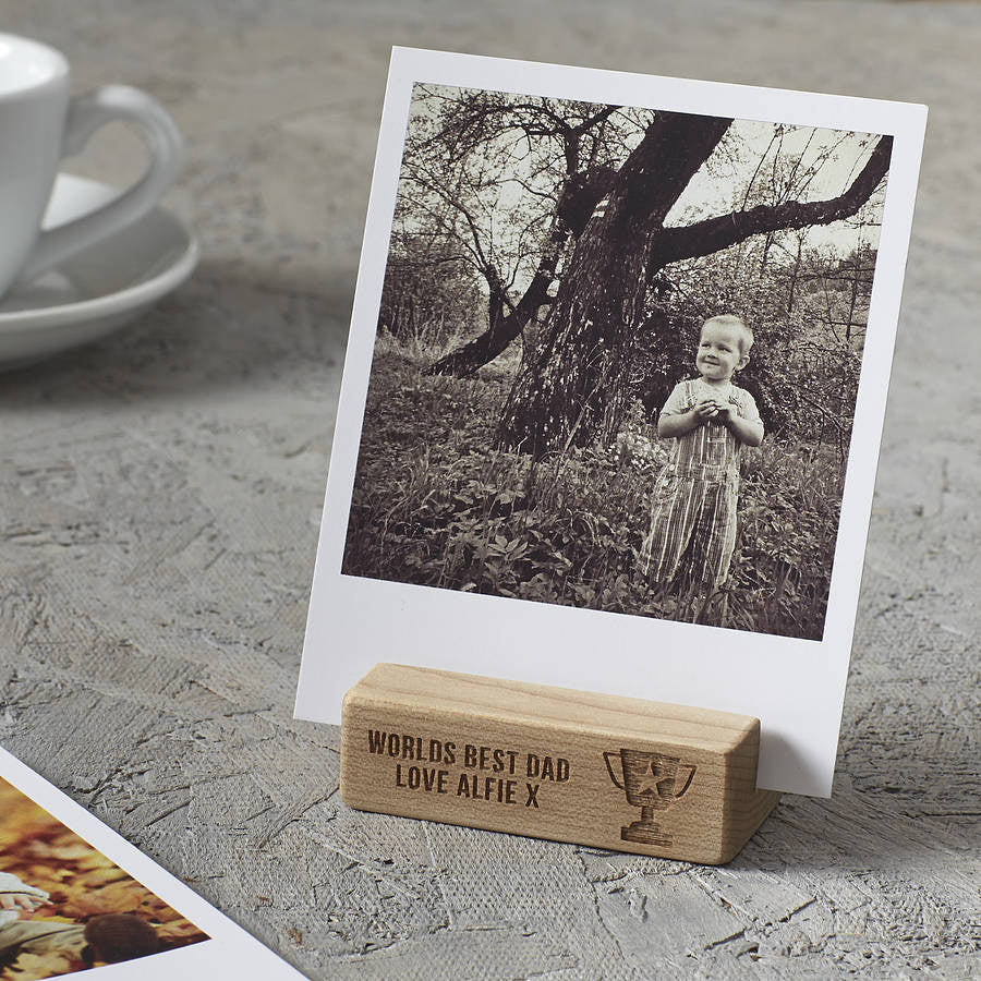 Personalised 'Worlds Best Dad' Photo Block