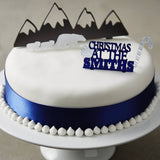 Personalised Arctic Christmas Cake Topper Set