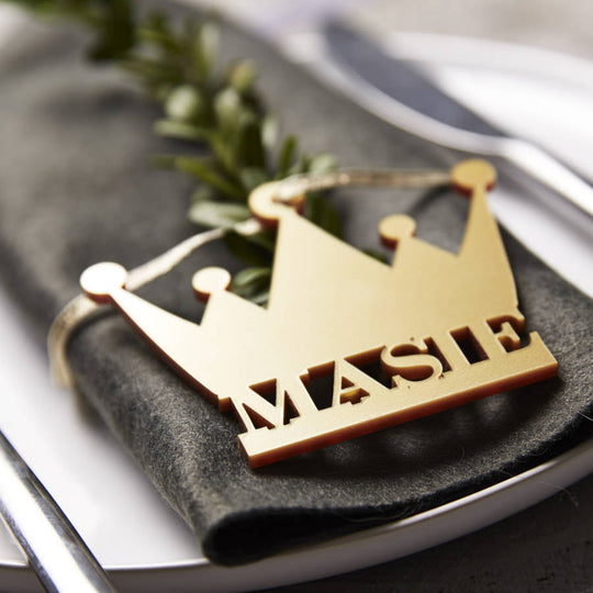 Crown Personalised Place Settings