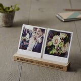 Personalised Wedding Gift Wooden Photo Block